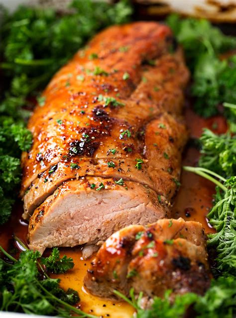 As with all quadrupeds, the tenderloin refers to the psoas major muscle along the central spine portion, ventral to the lumbar vertebrae. Ginger-Honey-Roasted-Pork-Tenderloin-7 - The Chunky Chef