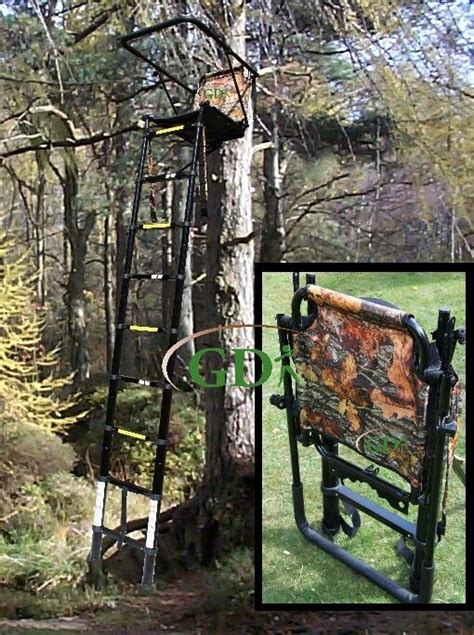 Gdk 25m Telescopic High Tree Ladderhigh Seatfoldingstalking