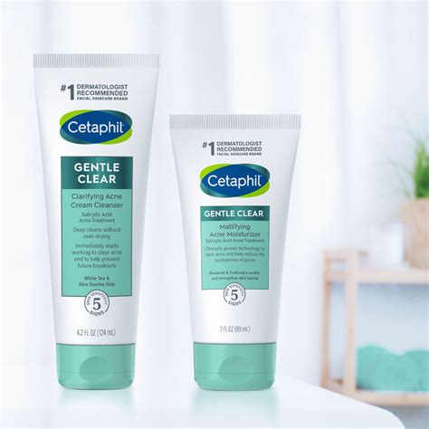 Cetaphil Gentle Clear Clarifying Acne Cream Cleanser Medoget