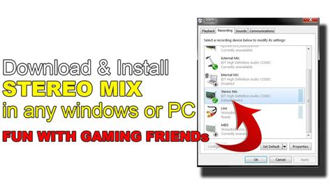 How To Download And Install Stereo Mix On Any Windows Hindiurdu Youtube