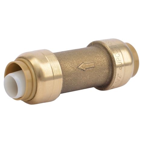 Sharkbite Brass 12 And 34 In Push To Connect Check Valve Plumbing