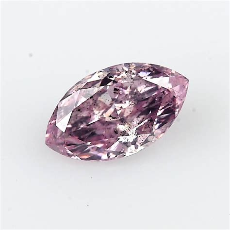 105 Karat Fancy Intense Purplish Pink Diamant Navette Form I1
