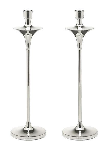 Pair Silver Candlesticks Tall Modern Design Styles Silver Of Hungerford