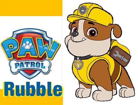 Paw Patrol Rubble Pack Pup And Badge Youtube