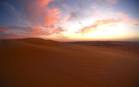 Desert Dusk Sunset Clouds Dunes 1920 X 1200