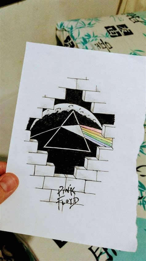 Pin By Megan Keyser On Drawing In 2020 Pink Floyd Art Art Drawings Simple Painting Art Projects