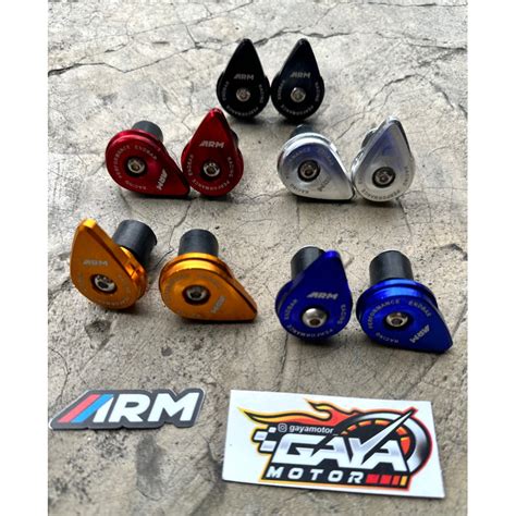 Jual Jalu Stang Bar End Asli Cnc Arm Model Pipih Universal Aerox Nmax