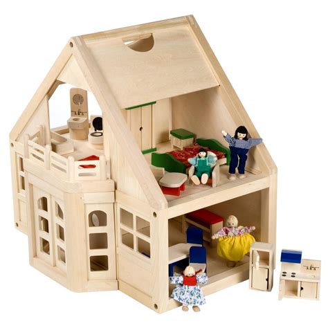 melissa and doug furnished wooden dollhouse kit wooden dollhouse kits
