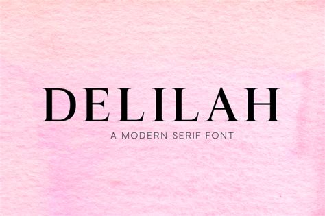 Delilah A Modern Serif Font By Babygotbrand Thehungryjpeg