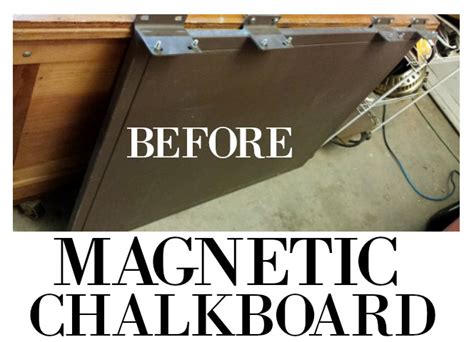 I too have not had any luck with the magnetic paint. DIY Magnetic Chalkboard - Salvage Sister and Mister