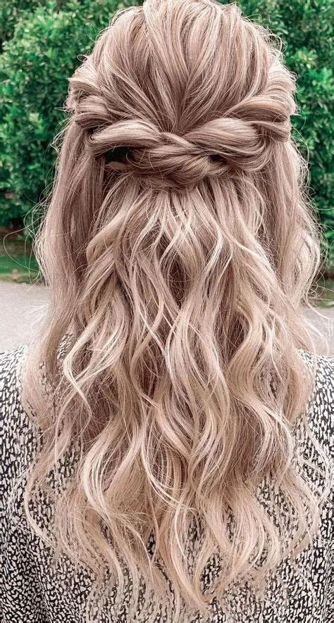 12 stunning wedding guests hairstyles you can do yourself long hair styles half up half down