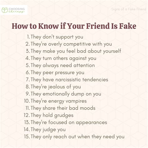 15 Signs Of A Fake Friend And What To Do About Them