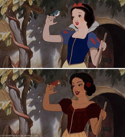 Snow White Disney Princesses With Different Races