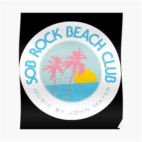 Sob Rock Beach Club Sticker Poster For Sale By Kruegercol Redbubble