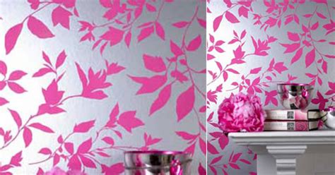 Midsummer Pink And Silver Metallic Modern Floral Wallpaper — Renovate