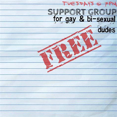 Support Group For Gay And Bi Sexual Men