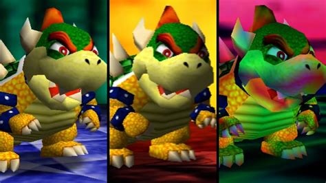 Super Mario 64 All Bowser Levels Switch Youtube