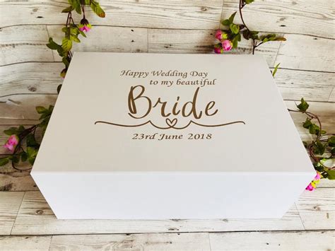 Luxury Wedding Day Bride T Box Sparkles And Glitter