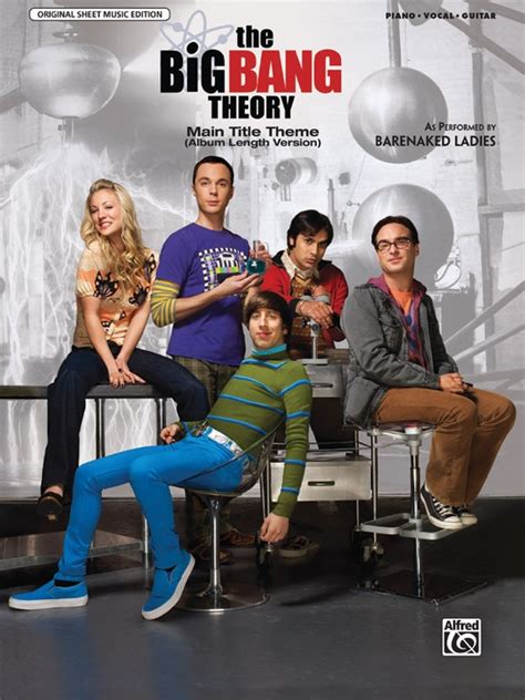 The Big Bang Theory Main Title Pianovocalguitar Sheet Barenaked