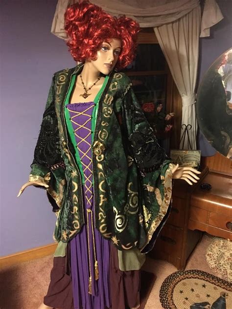 Winifred Sanderson Hand Dyed Appliqued And Painted For Halloween 2016