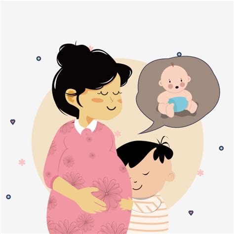 Gambar Kartun Ibu Hamil Gendong Anak Gambar Ibu Memegang Bayi Hari