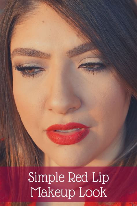 Simple Red Lip Makeup Look Beauty With Lily