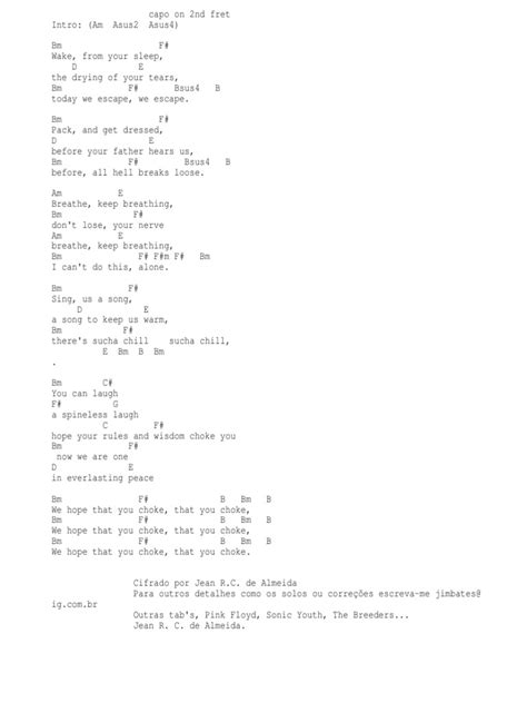 Exit Music For A Film Chords By Radiohead Entertainment General
