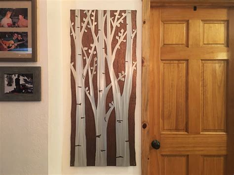 Extra Large Wall Art Aspen Trees With Leaves Nature