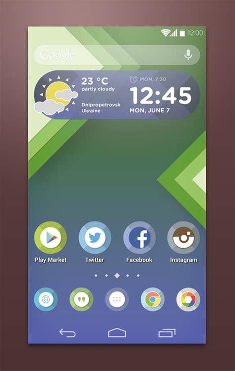Custom Android Launcher Theme Psd Download Psd