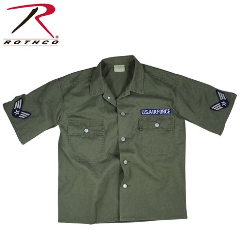 Olive Drab Vintage Army Air Corps Short Sleeve Bdu Shirt