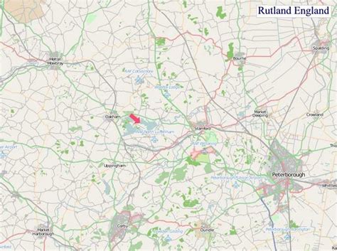A Map Of Rutland England Rutland Uk Map