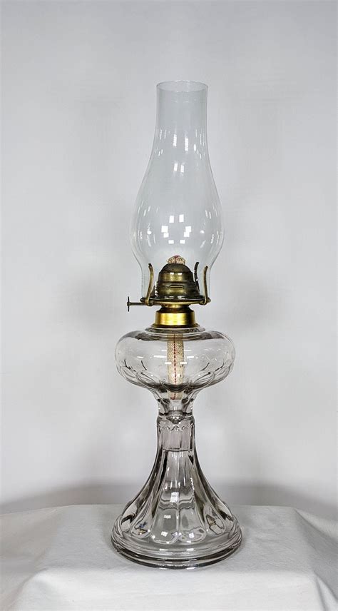 Antique Glass Oil Lamp Vintage Glass Oil Lantern Kerosene Oil Lamp