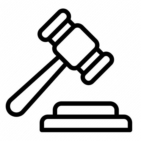 Court Gavel Judge Law Icon Download On Iconfinder