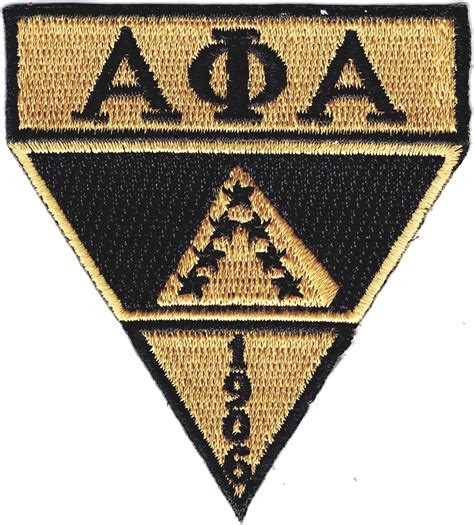 Alpha Phi Alpha Military Style Iron On Patch Black 2875 X 25