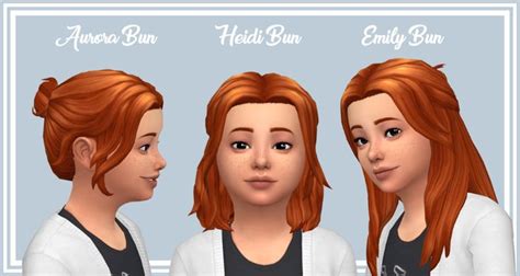 Sims 4 Maxis Match Child Hair Hairsxa