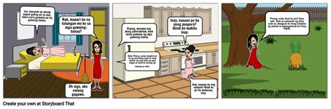 Alamat ng Pinya Komiks Storyboard by rian23526