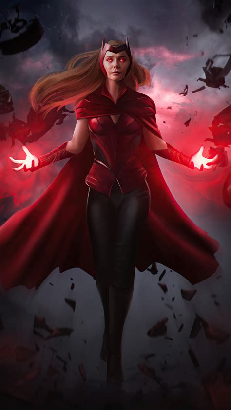 1080x1920 The Scarlet Witch Wanda Vision 4k Iphone 76s6 Plus Pixel