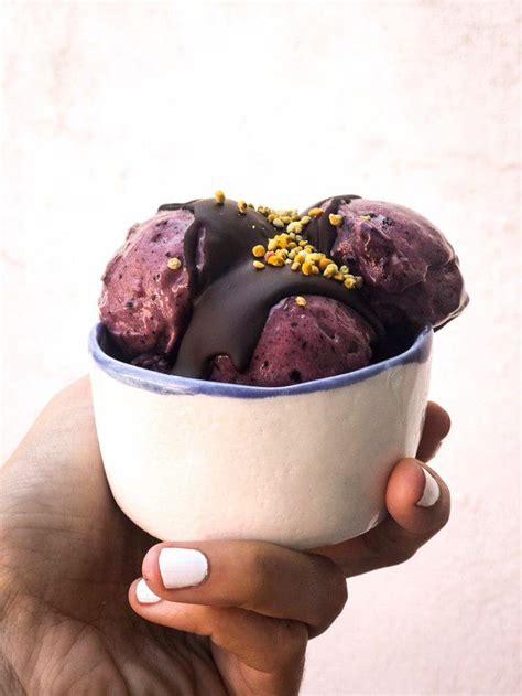 Helados sanos y fáciles Cocinando el cambio Helado de arándanos