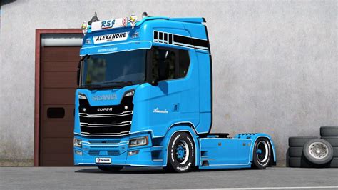 Paintable RSJ Skin For Scania S V ETS Euro Truck Simulator Mods