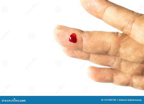 Fingers Bleeding On White Background Stock Photo Image Of White