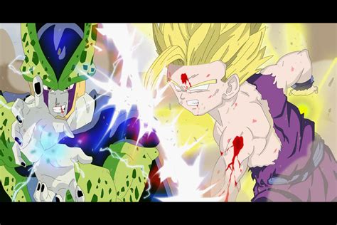 Gohan Vs Cell Last Stand By Laemeraldsoul On Deviantart