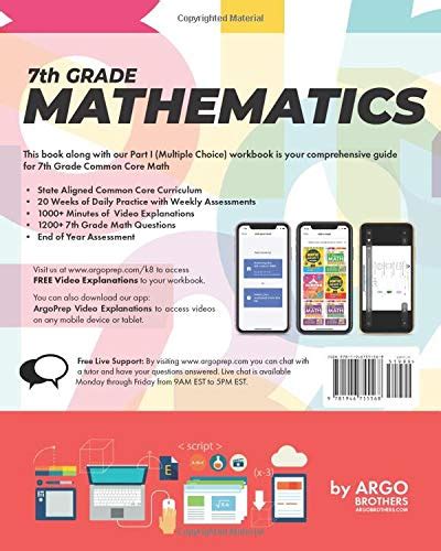 7th Grade Common Core Math Daily Practice Workbook Part I Multiple