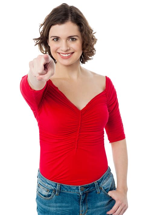 Women Pointing Front Png Image Png Play