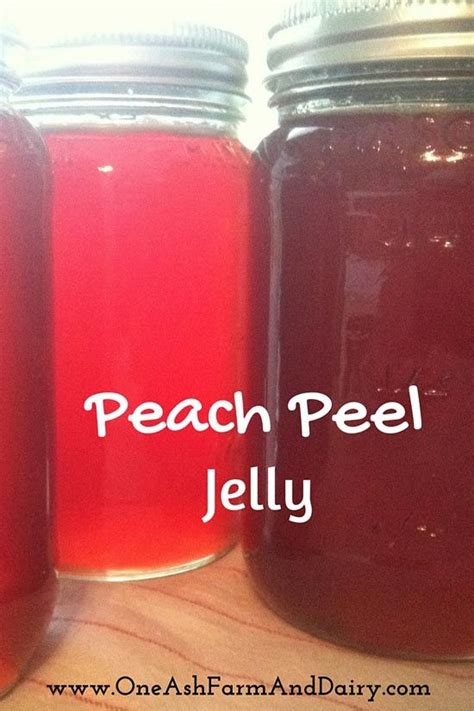 Peach Peel Jelly Canning Peaches Peach Jelly Jelly Recipes