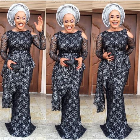 Stylish Lace Aso Ebi Long Gowns For Lovely Wedding Guests Dezango