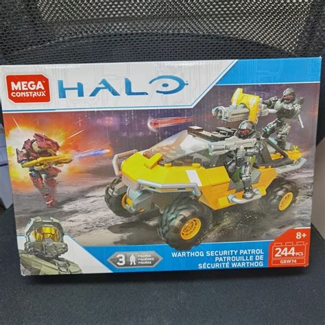Halo Mega Construx Warthog Security Patrol Building Toy Gbw74 Rare