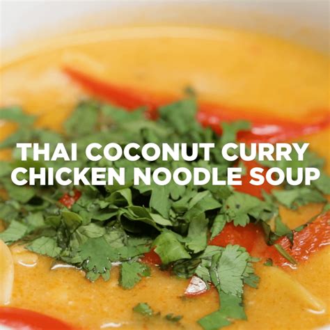Thai Coconut Curry Chicken Noodle Soup Tastemade
