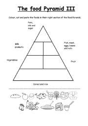 Food Pyramid Worksheets