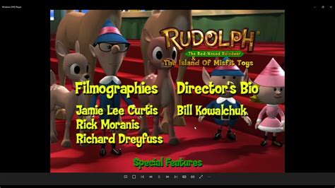 Rudolph The Red Nosed Reindeer And The Island Of Misfit Toys Dvd Menu