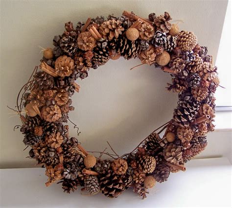 Repurpose Relove Diy Pine Cone Wreath